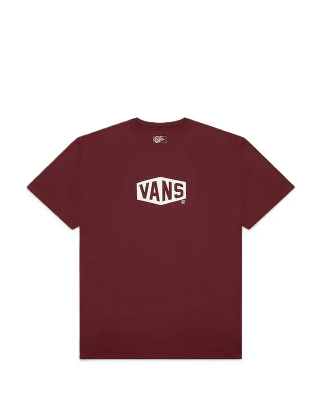 CAMISETA VANS HEX SS BORDEAUX WHITE