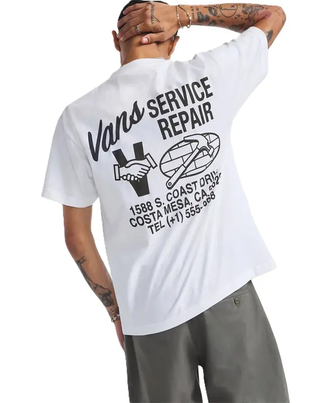 CAMISETA VANS SERVICE REPAIR SS WHITE