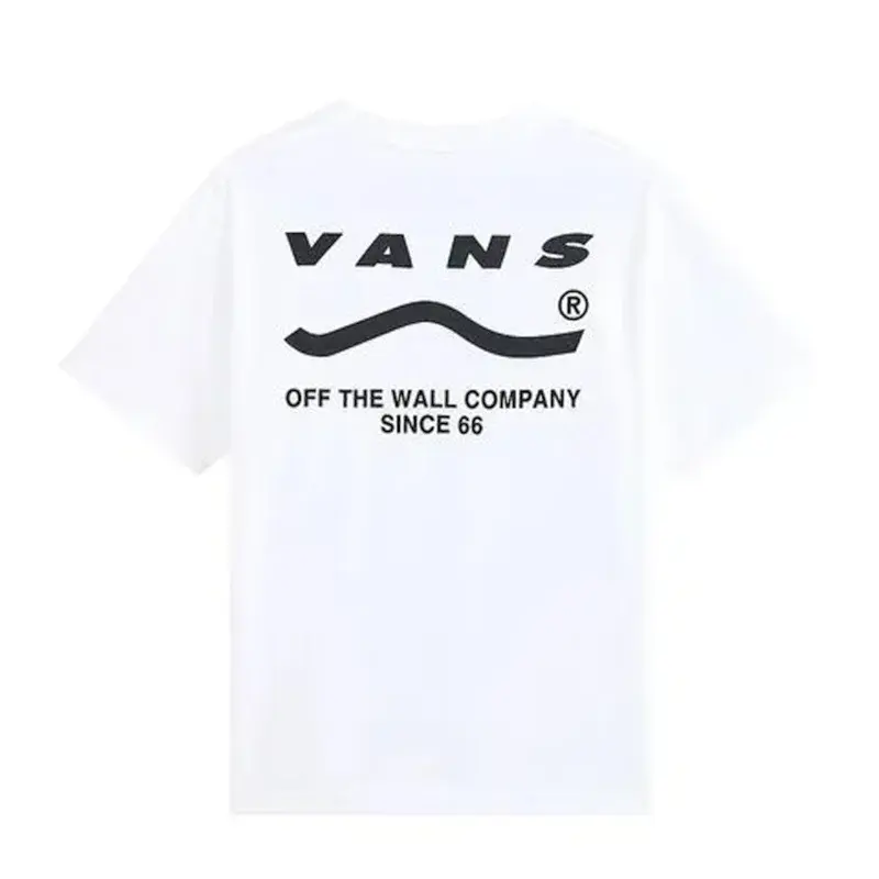 CAMISETA VANS DETERMINED SS WHITE BLACK