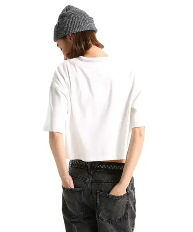 CAMISETA VANS CLASSIC SCRIPT WHITE