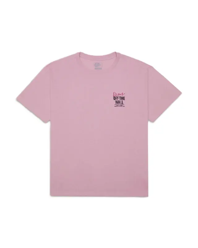 CAMISETA VANS LADY WALL OUTSIZED SS PINK DAWN