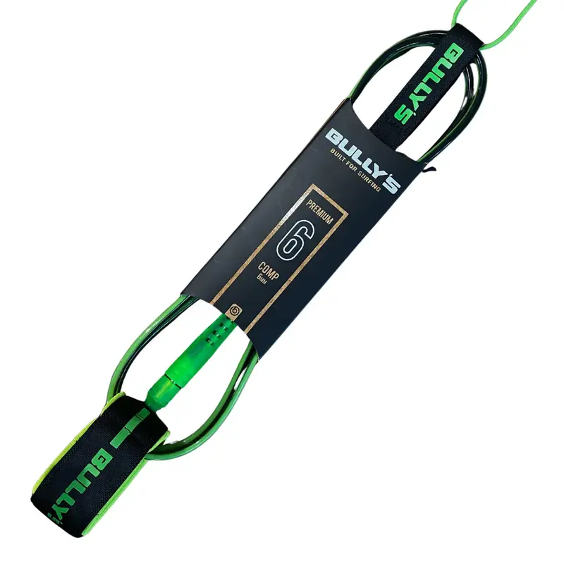 LEASH BULLYS PREMIUM 6 6MM COMP IMPORTADO BLACK/GREEN