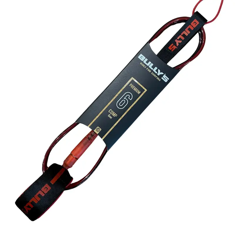 LEASH BULLYS PREMIUM 6 6MM COMP IMPORTADO BLACK/RED