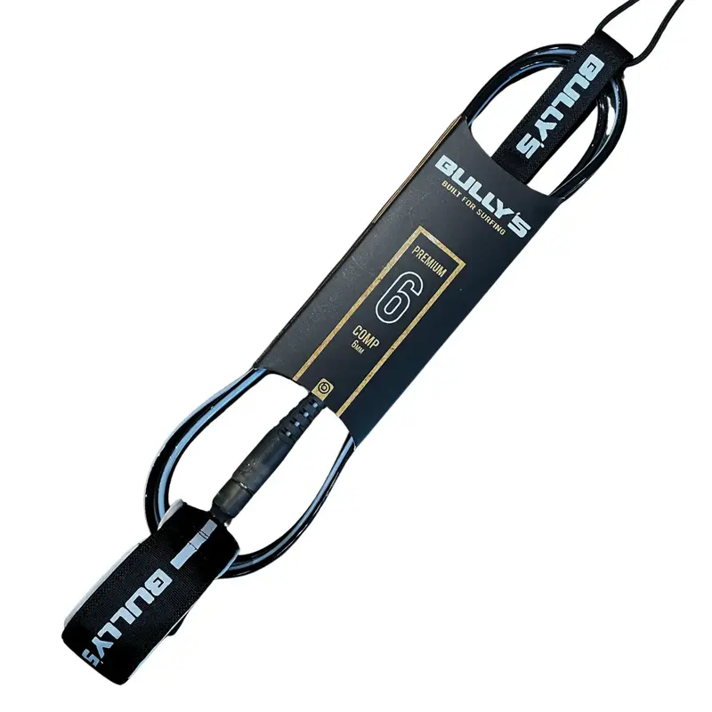 LEASH BULLYS PREMIUM 6 6MM COMP IMPORTADO BLACK/WHITE