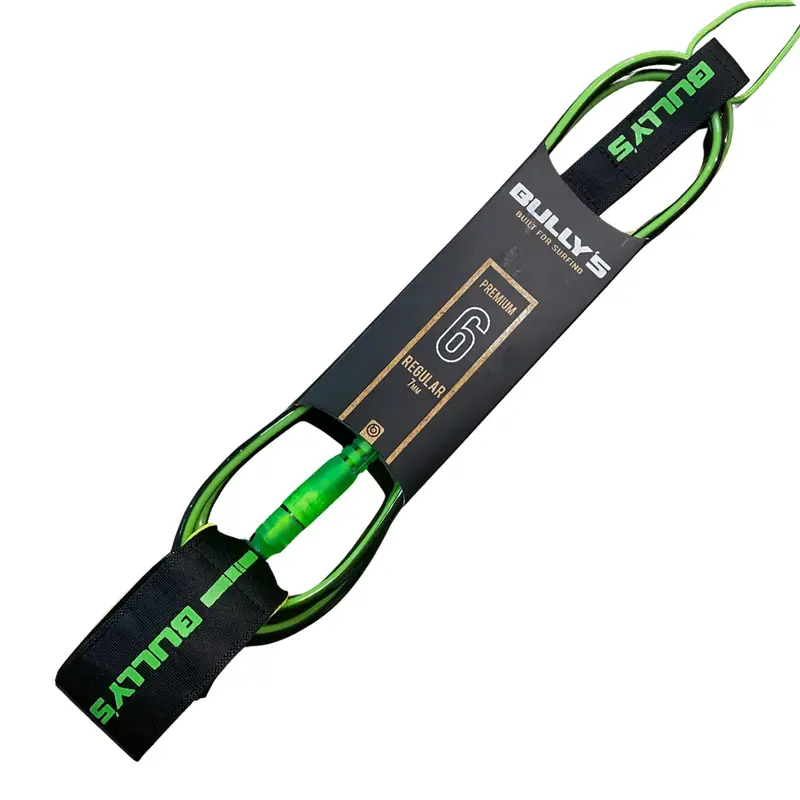LEASH BULLYS PREMIUM 6 7MM REGULAR IMPORTADO BLACK/GREEN
