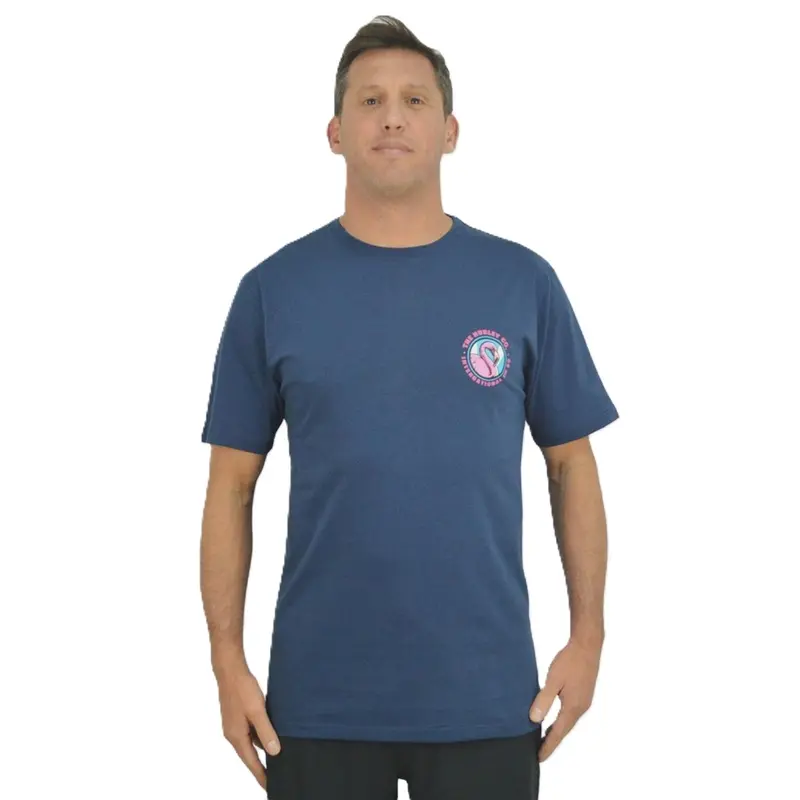 CAMISETA HURLEY SILK FLAMINGO MARINHO