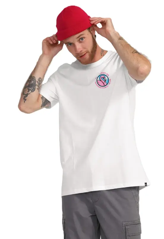 CAMISETA HURLEY SILK FLAMINGO OFF WHITE