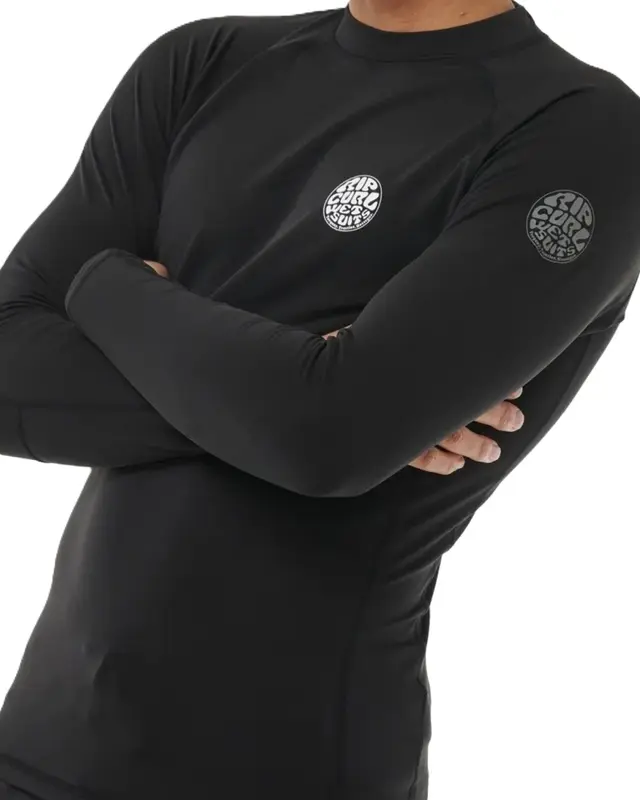 LYCRA RIP CRUL ICONS UPF BRUSHED 0090-BLACK