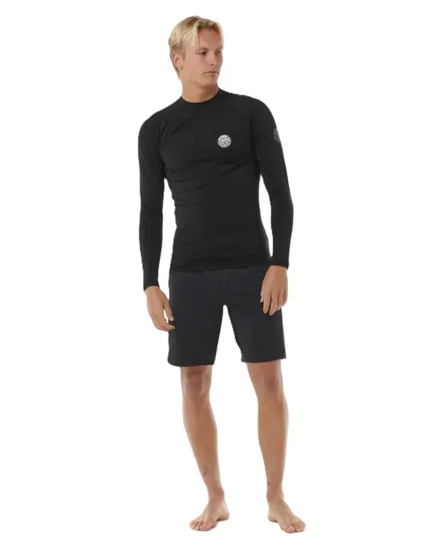 LYCRA RIP CRUL ICONS UPF BRUSHED 0090-BLACK