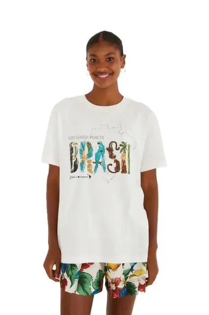 CAMISETA FARM MEDIA SOY BRASIL