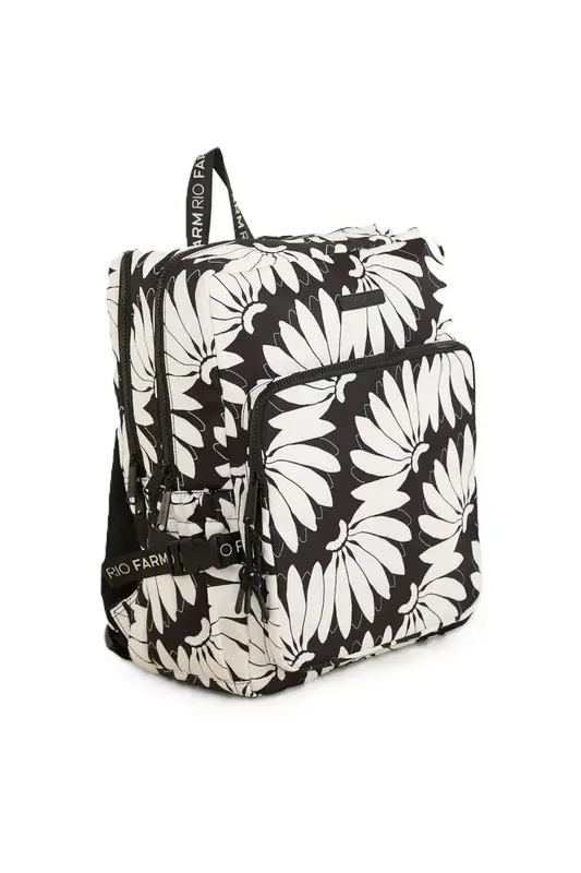 MOCHILA FARM GINGA COPABANANA BRANCO/PRETO