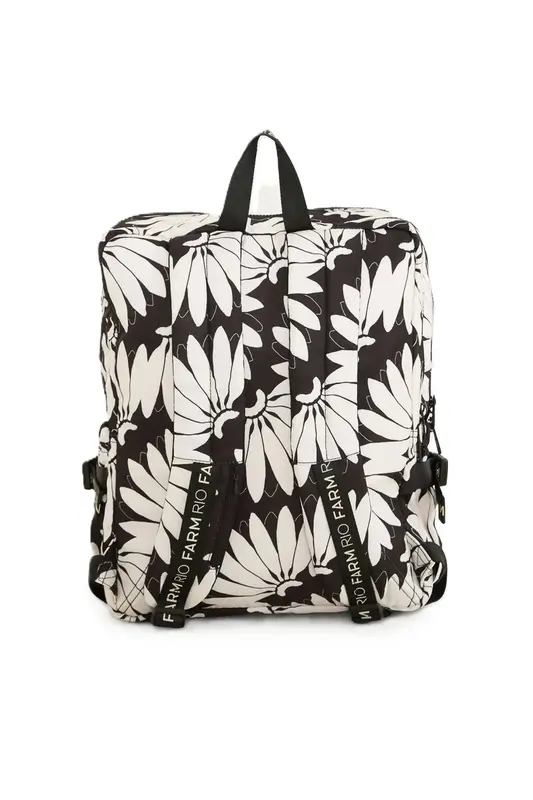 MOCHILA FARM GINGA COPABANANA BRANCO/PRETO