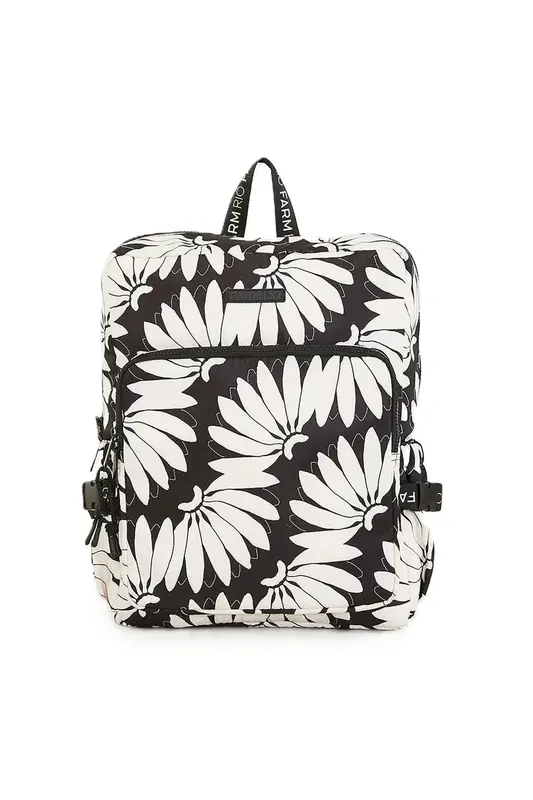 MOCHILA FARM GINGA COPABANANA BRANCO/PRETO