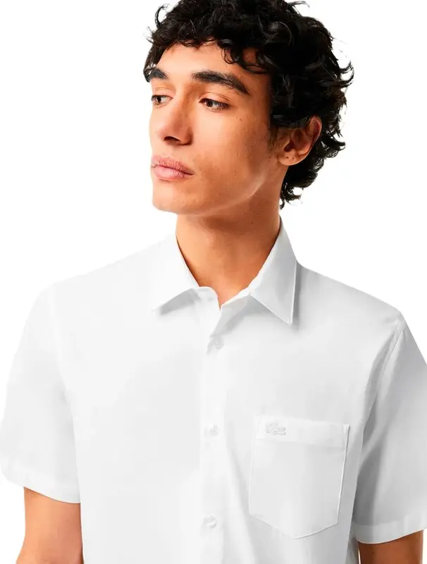 CAMISA LACOSTE REGULAR FIT WHITE
