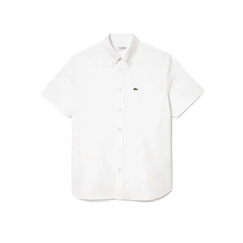 CAMISA LACOSTE REGULAR FIT OXFORD WHITE
