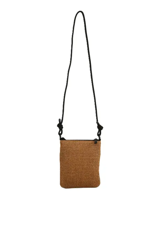 BOLSA FARM ASTRAL ARTESANAL BRANCO/PRETO