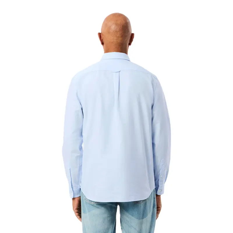 CAMISA LACOSTE REGULAR FIT WHITE BLUE