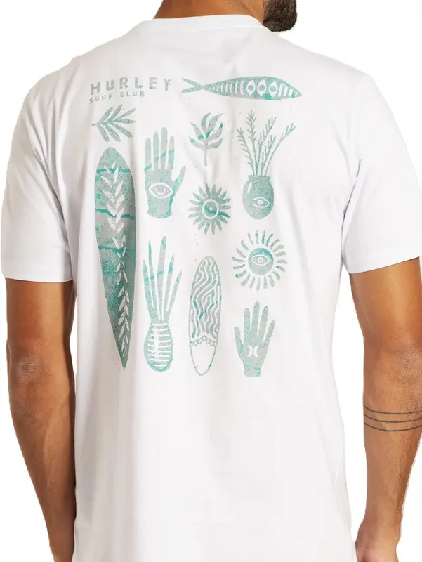 CAMISETA HURLEY SILK XILO BRANCO