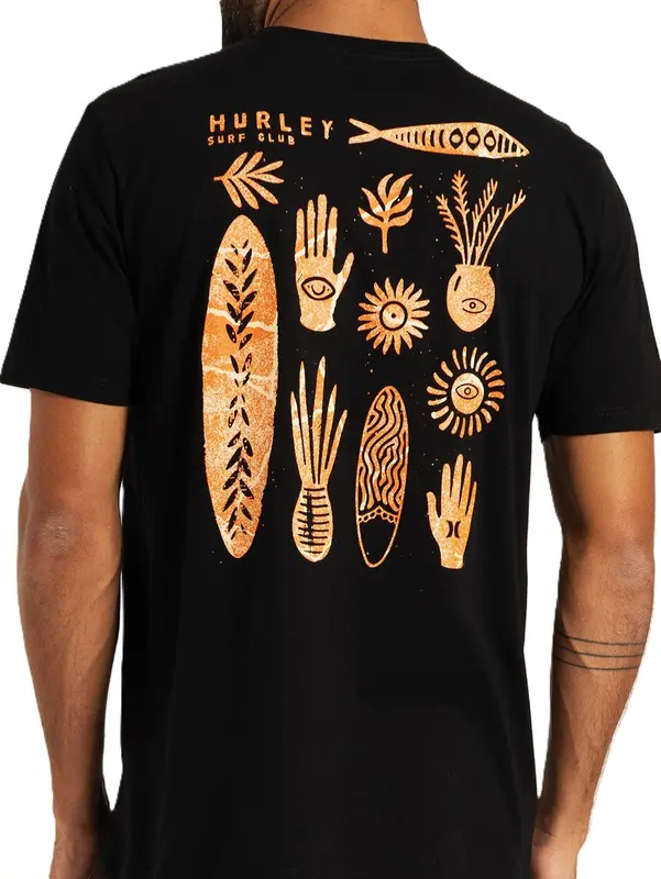 CAMISETA HURLEY SILK XILO PRETO