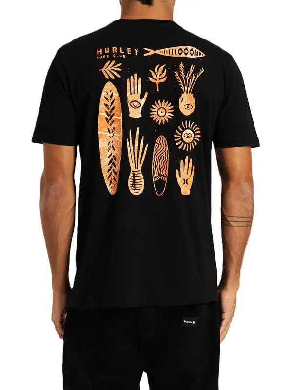 CAMISETA HURLEY SILK XILO PRETO