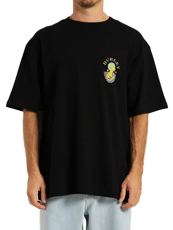 CAMISETA HURLEY ESPECIAL MAXFIT WHEELS PRETO
