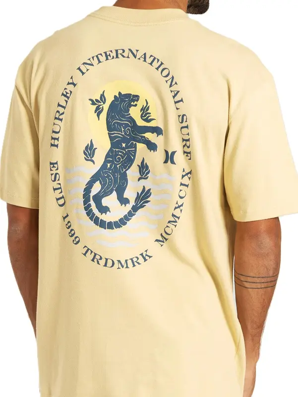 CAMISETA HURLEY ESPECIAL MAXFIT WHEELS BEGE