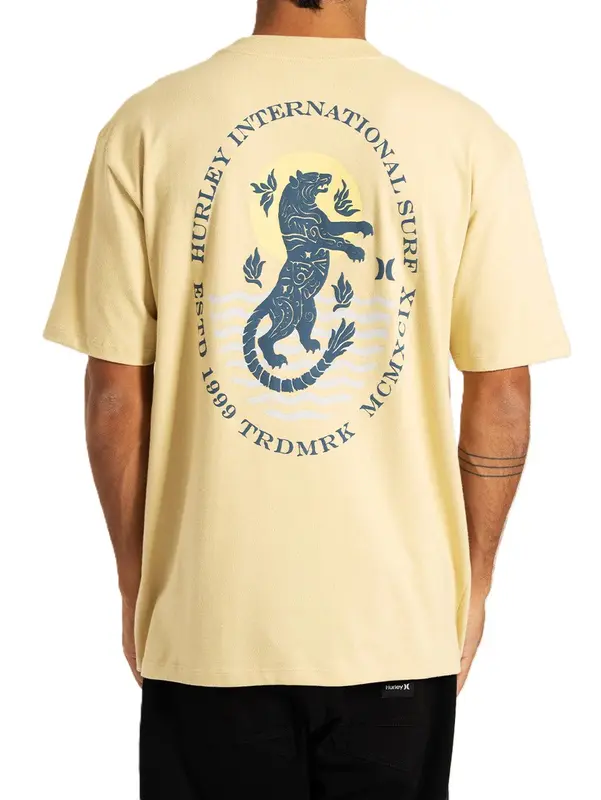 CAMISETA HURLEY ESPECIAL MAXFIT WHEELS BEGE