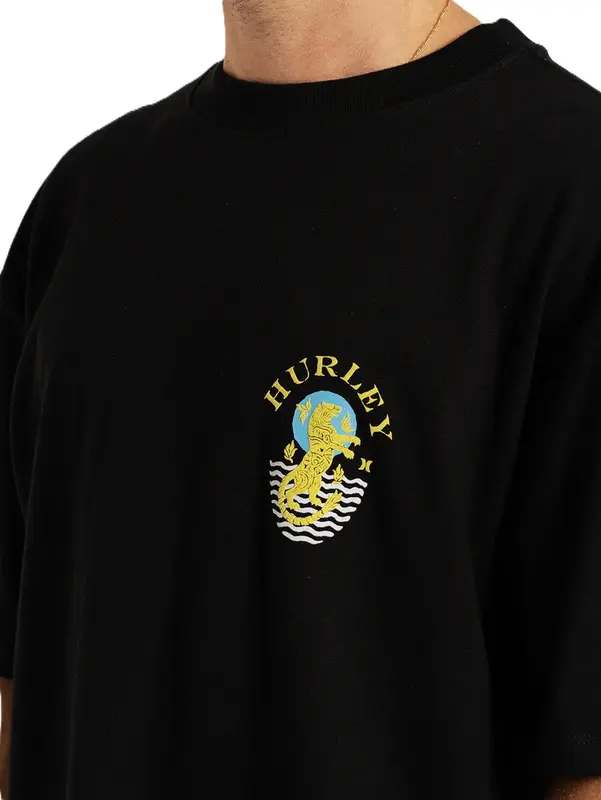 CAMISETA HURLEY ESPECIAL MAXFIT WHEELS PRETO