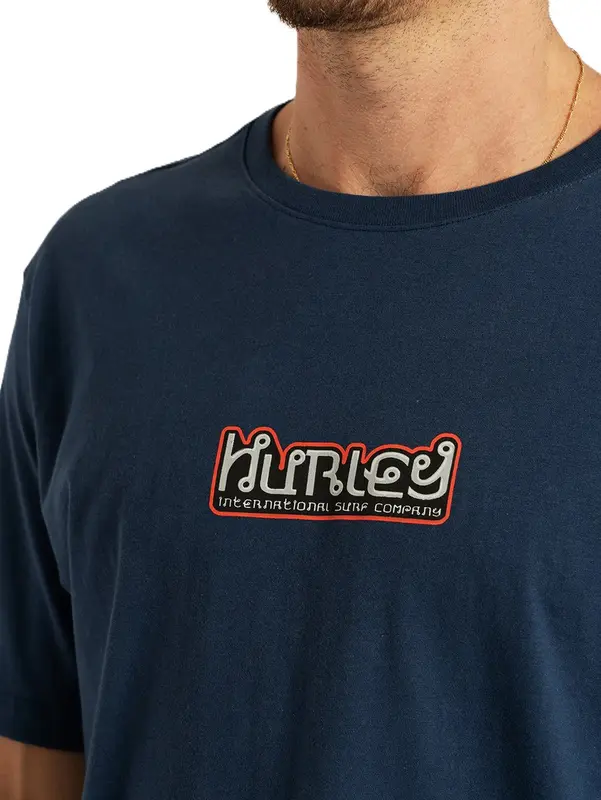CAMISETA HURLEY SILK BARONG MARINHO