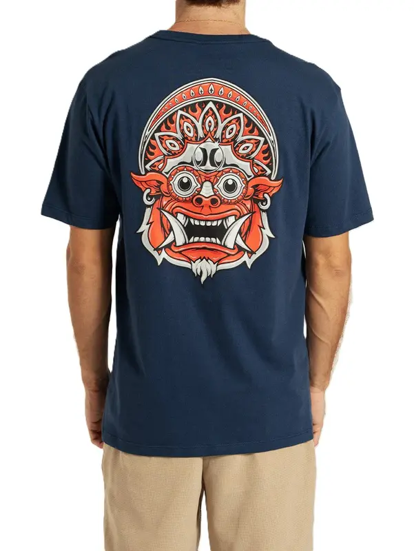 CAMISETA HURLEY SILK BARONG MARINHO