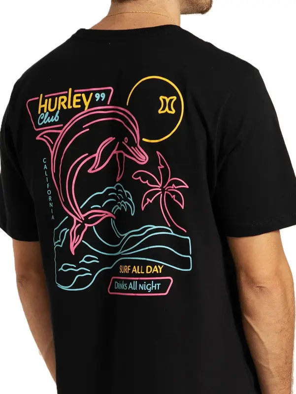 CAMISETA HURLEY SILK ALL NIGHT PRETO