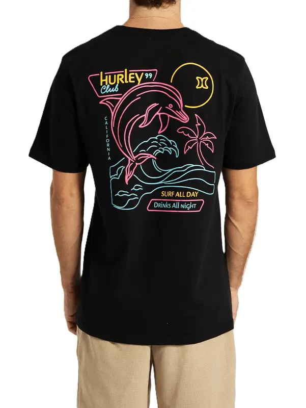 CAMISETA HURLEY SILK ALL NIGHT PRETO