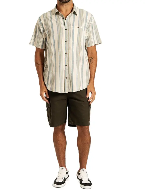 CAMISA HURLEY ONE & ONLY LIDO STRIPE OFF WHITE