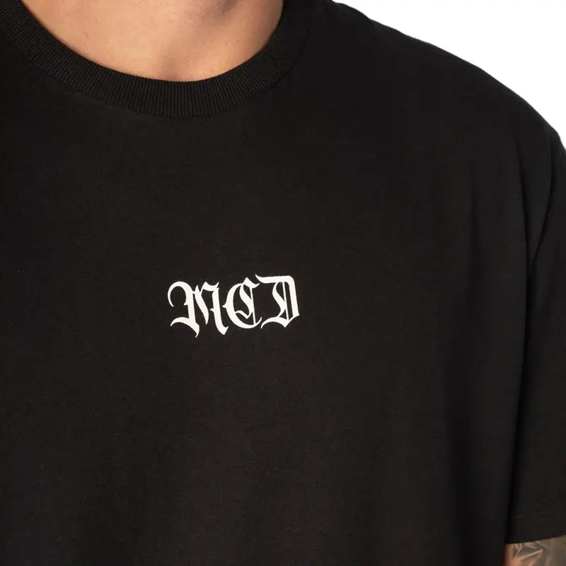 CAMISETA MCD ESPECIAL MANGA JAPONESA CALIGRAFFITI PRETO