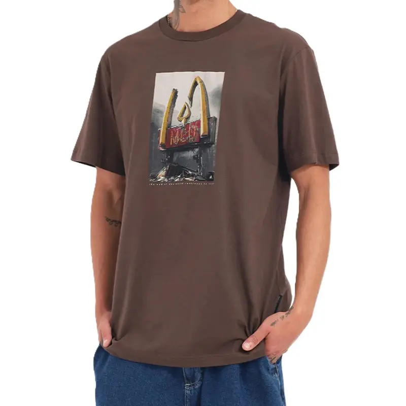 CAMISETA MCD REGULAR MC-D MARROM RUINA