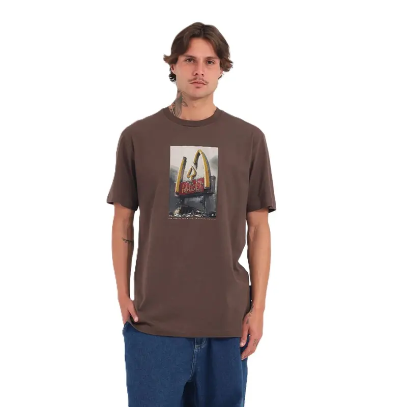 CAMISETA MCD REGULAR MC-D MARROM RUINA