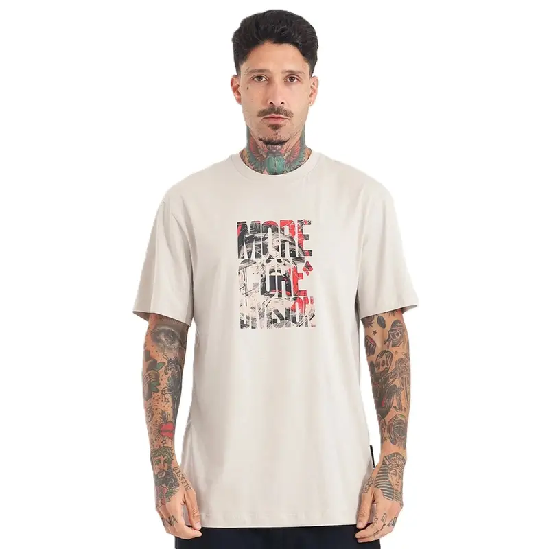 CAMISETA MCD REGULAR GRITO BEGE POEIRA