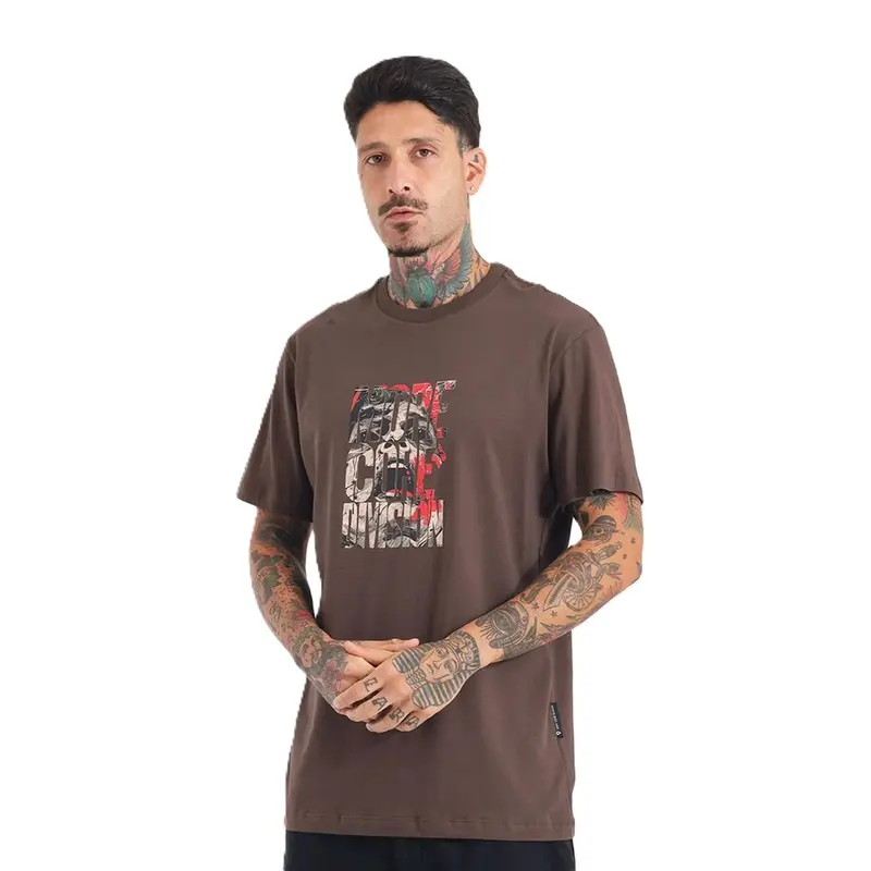 CAMISETA MCD REGULAR GRITO MARROM RUINA