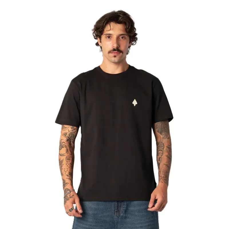 CAMISETA MCD REGULAR CAVEIRA ARAME PRETO