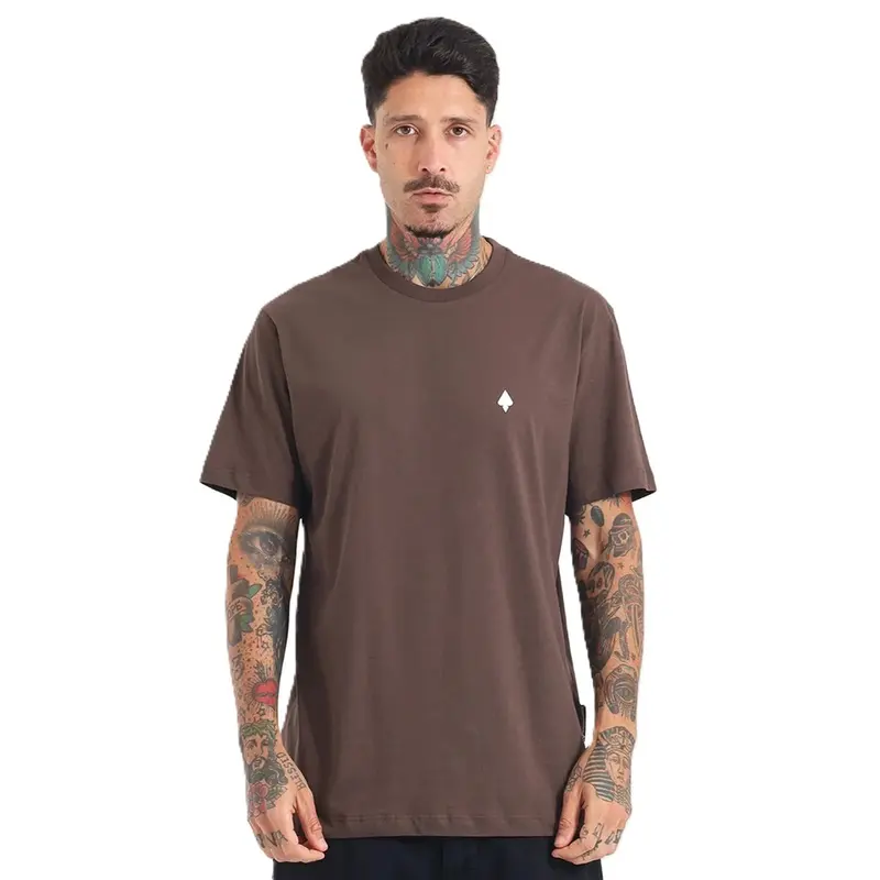 CAMISETA MCD REGULAR CAVEIRA ARAME MARROM RUINA