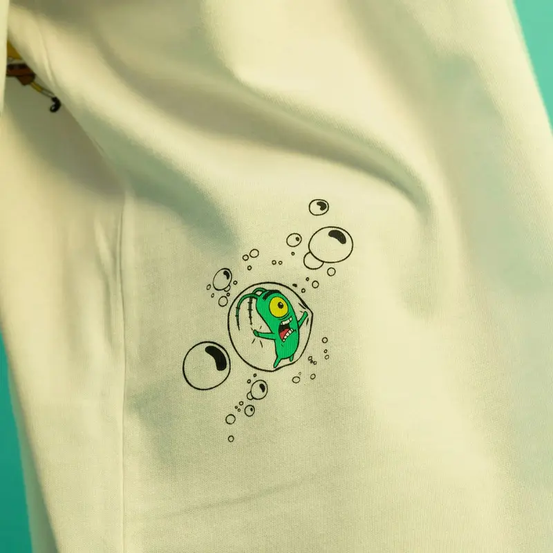 CAMISETA BOXFIT LOST X BOB ESPONJA QUADRADA BUBBLE BRANCO