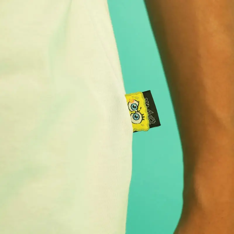 CAMISETA BOXFIT LOST X BOB ESPONJA QUADRADA BUBBLE BRANCO