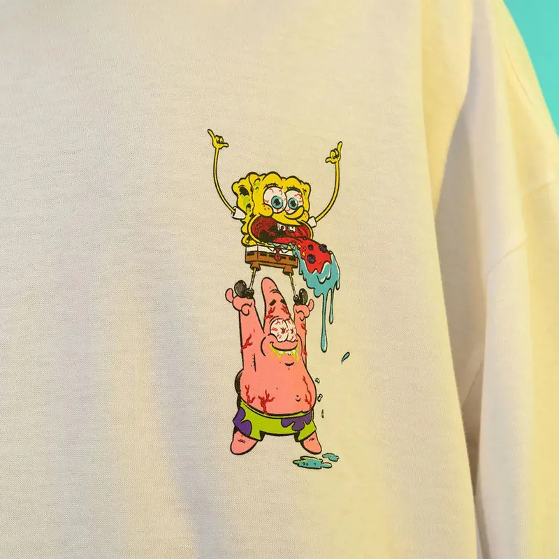 CAMISETA BOXFIT LOST X BOB ESPONJA CRAZINESS UNDER THE SEA BRANCO