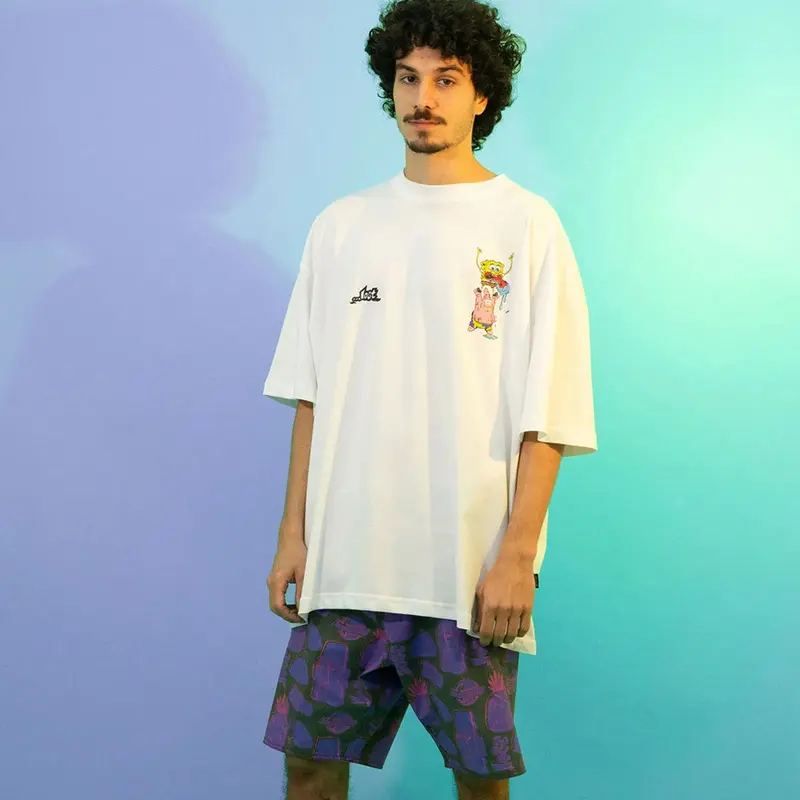 CAMISETA BOXFIT LOST X BOB ESPONJA CRAZINESS UNDER THE SEA BRANCO