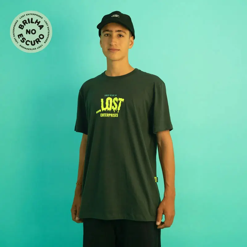 CAMISETA LOST X BOB ESPONJA HORROR SQUID CHUMBO ESTANHO
