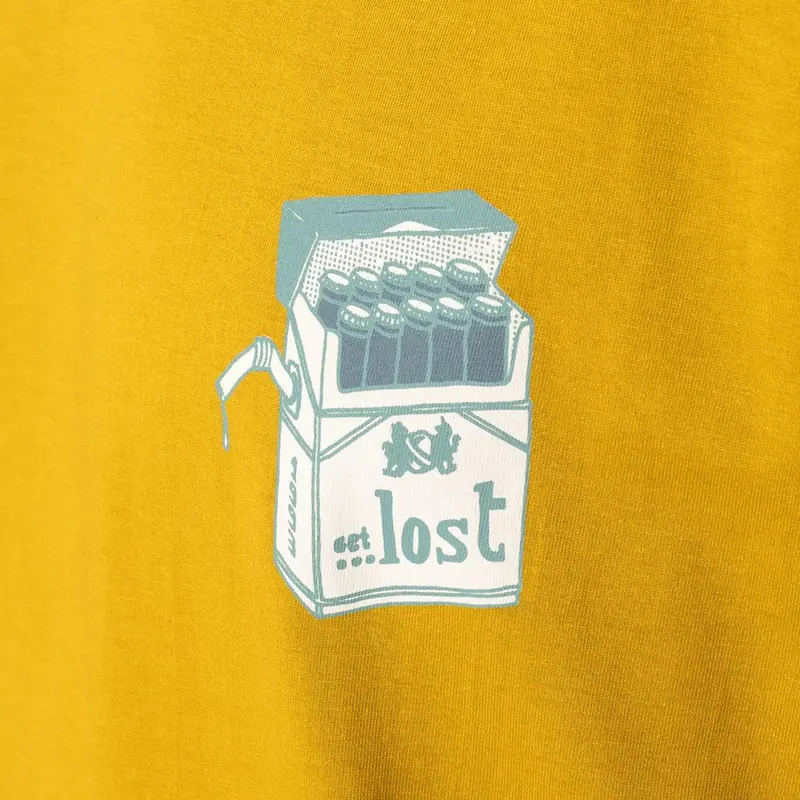 CAMISETA LOST GET LOST 1993 AMARELO AZEITE