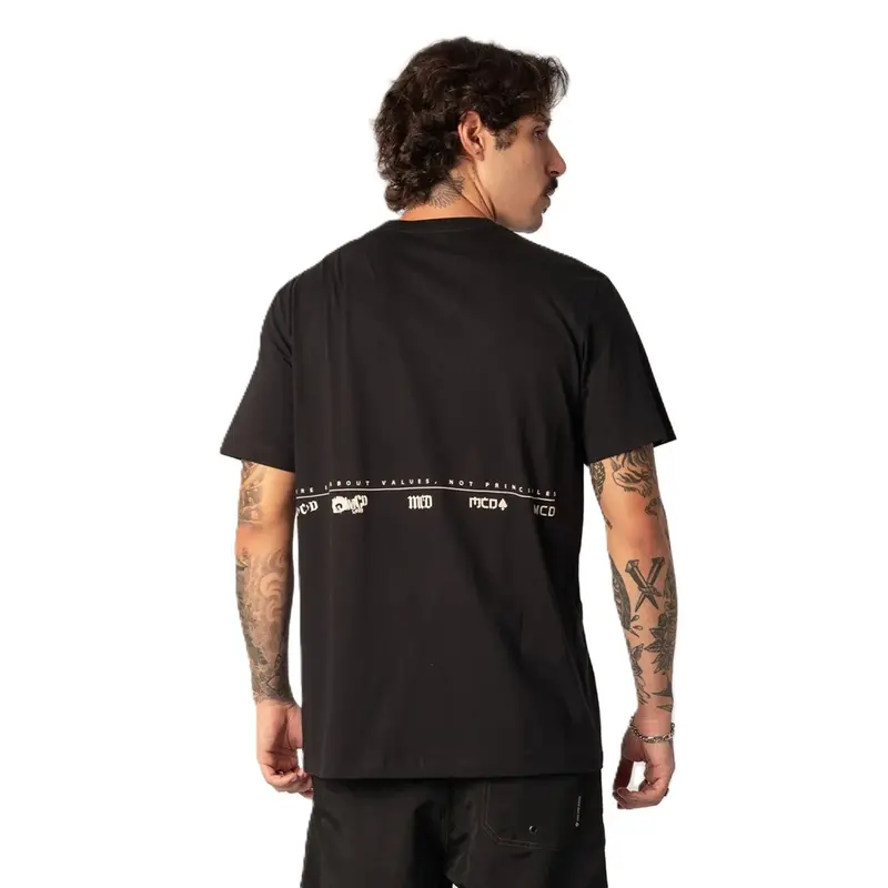 CAMISETA MCD OVERSIZED LINHA DO TEMPO PRETO