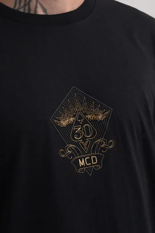 CAMISETA MCD 30 ANOS PIPA OVERSIZED PRETO