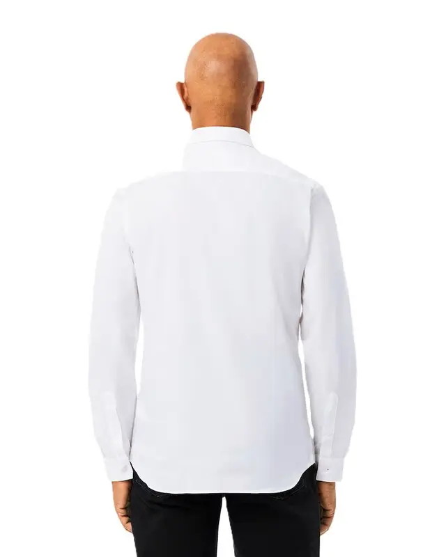 CAMISA LACOSTE SLIM FIT STRETCH WHITE