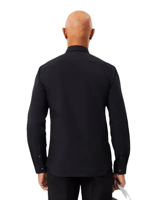 CAMISA LACOSTE SLIM FIT STRETCH NAVY BLUE